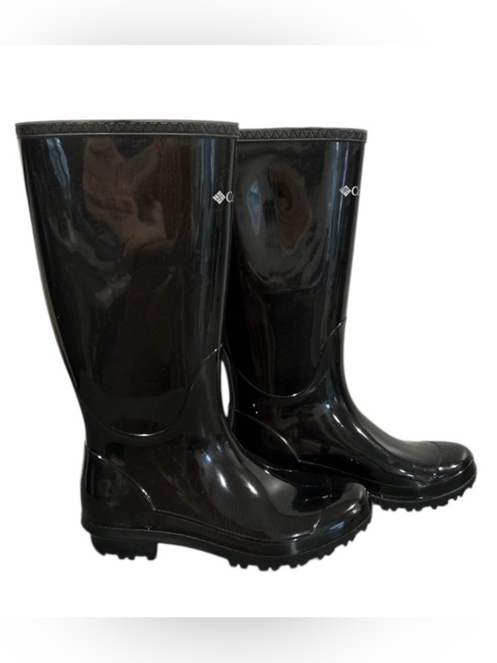Vintage Columbia Made in USA Omni-Heat Thermal Tall Rubber Rain Boots Sz 8